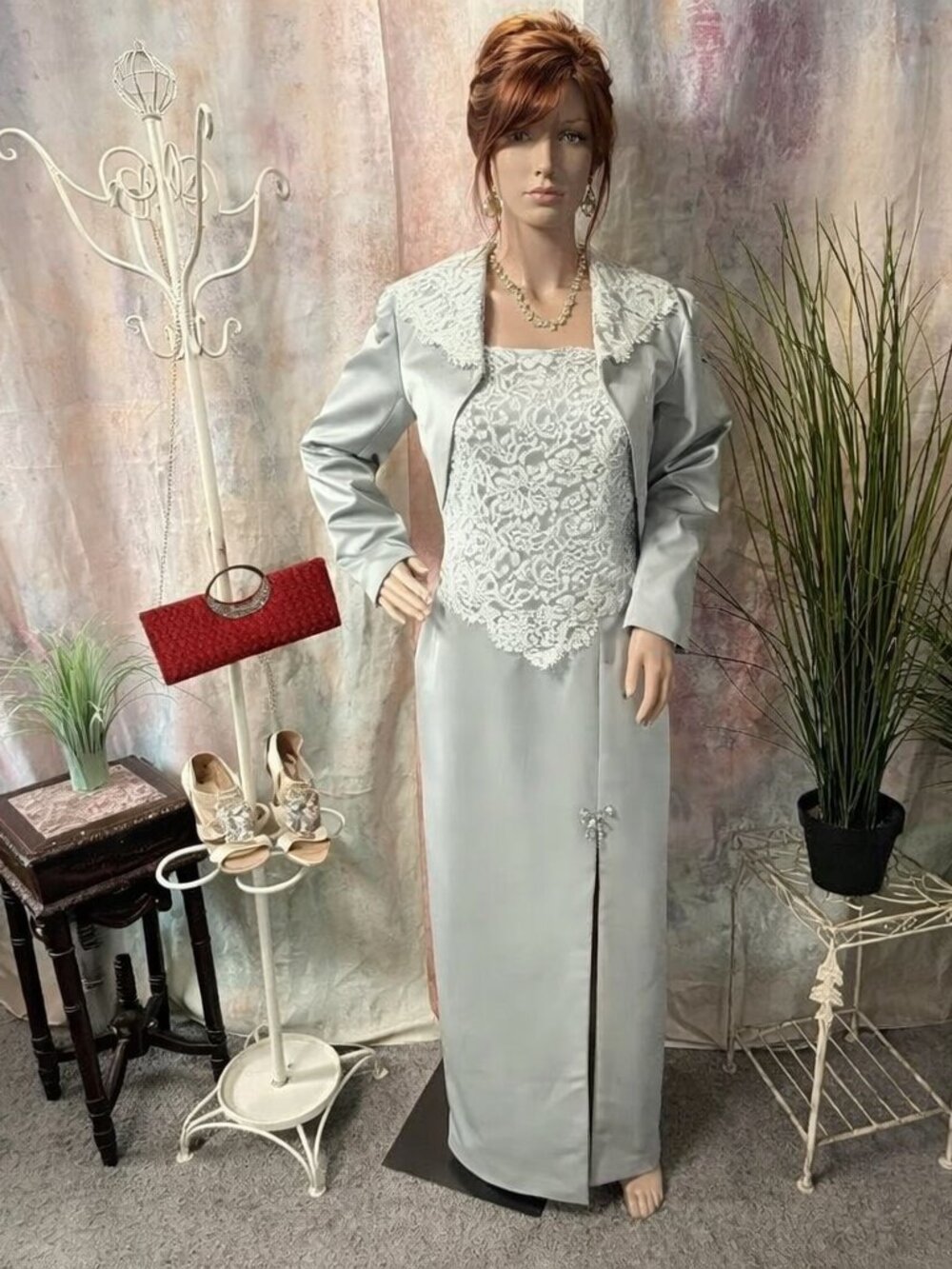 VTG 📌RJ Boutique Evening - Mother Bride/ Groom - Cruise Dress & Bolero Jacket